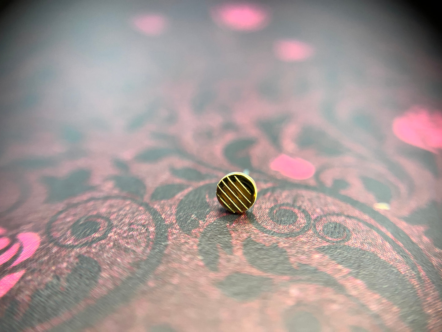 14k Gold Disk Threadless Ends