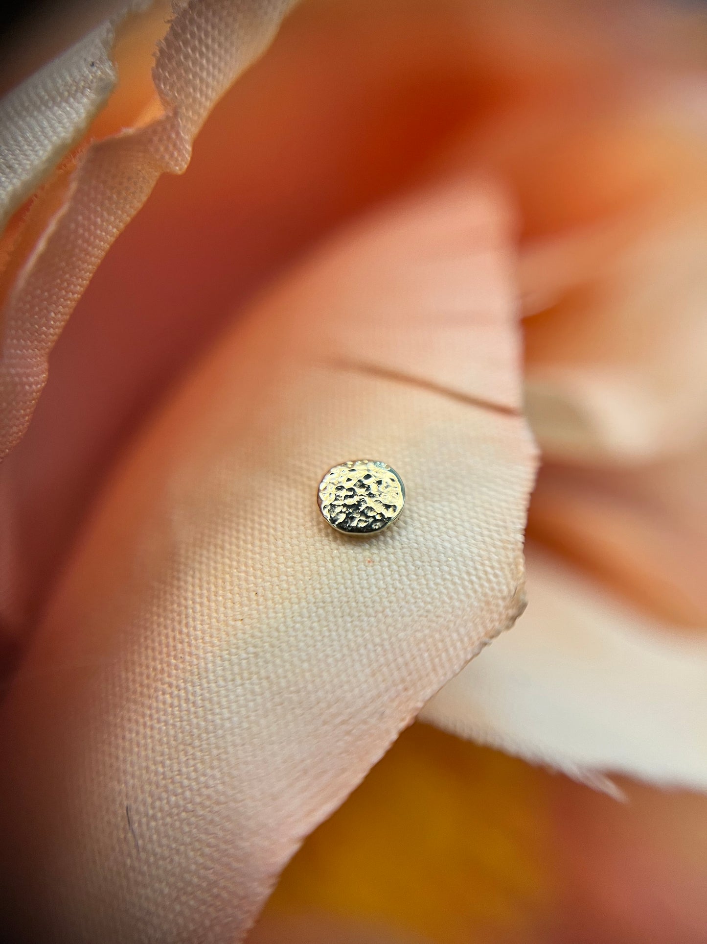 14k Gold Disk Threadless Ends