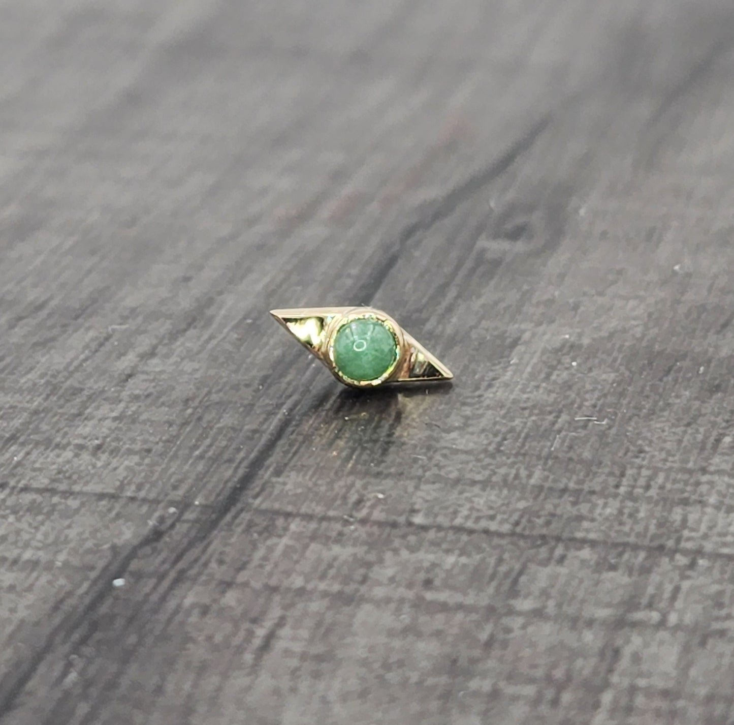 14k Gold Ice Threadless Ends