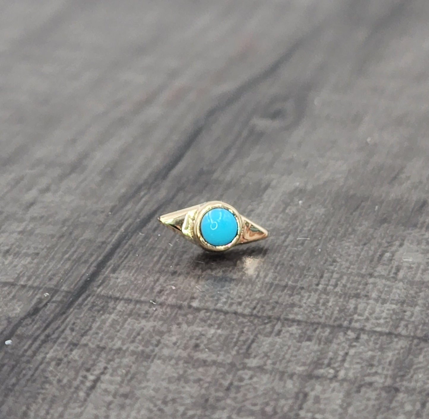 14k Gold Ice Threadless Ends