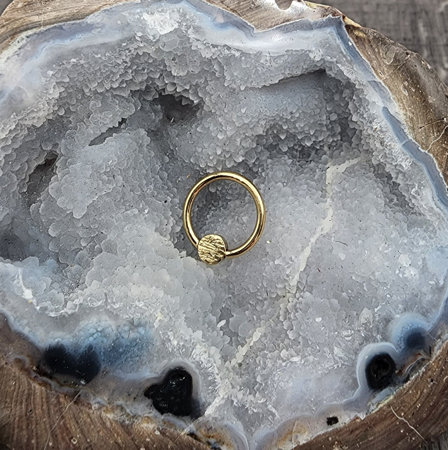 14k Yellow Gold Fixed Medallion Rings