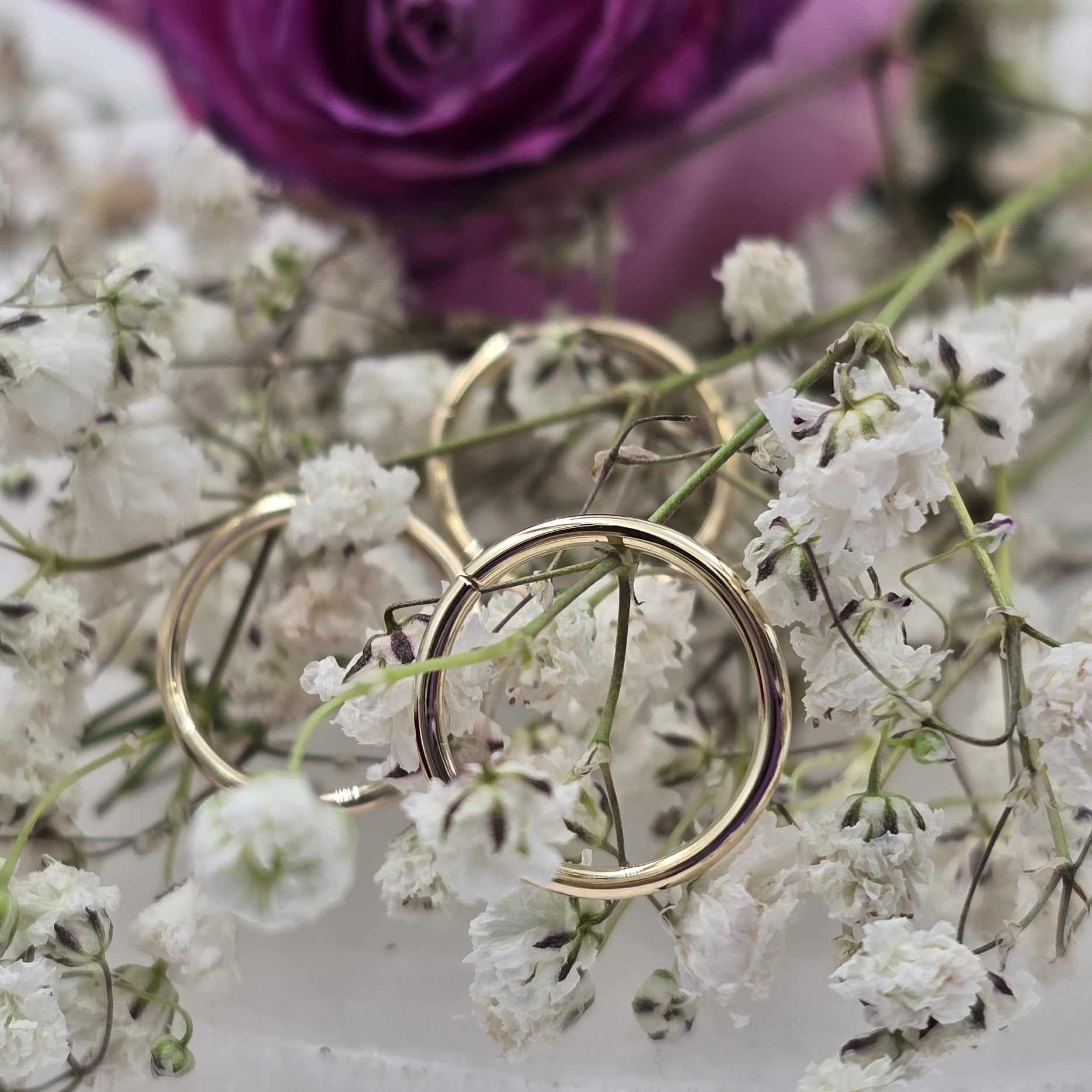 14k Yellow Gold Seam Rings – Darling Body Jewelry