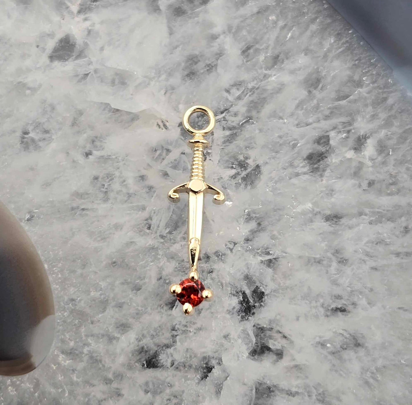 14k Gold Keres Dagger Charm