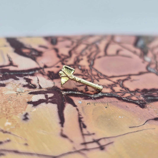 14k Gold Tomahawk Threadless End