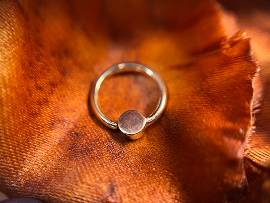 14k Rose Gold Fixed Medallion Rings