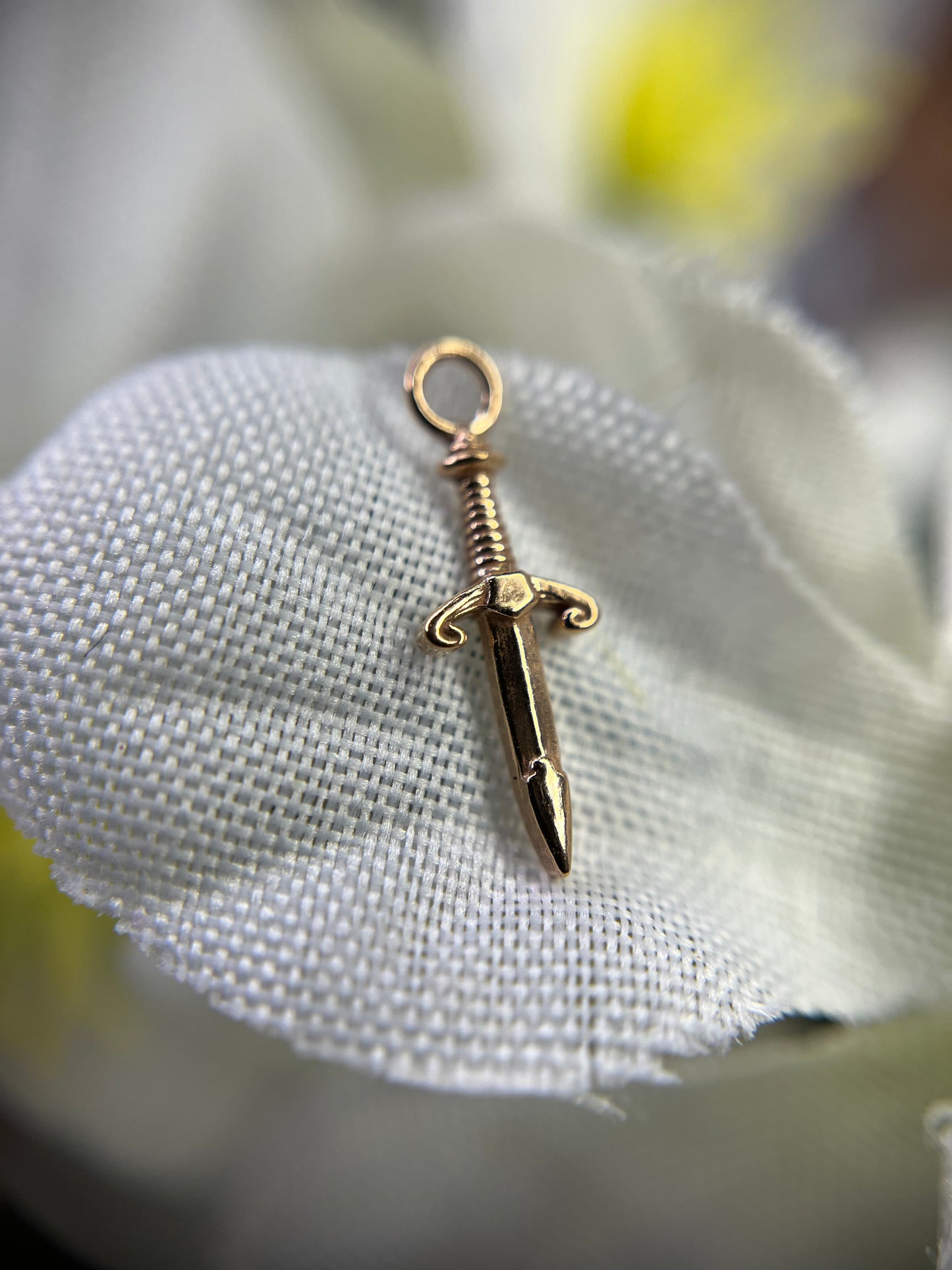 14k Gold Dagger Charms