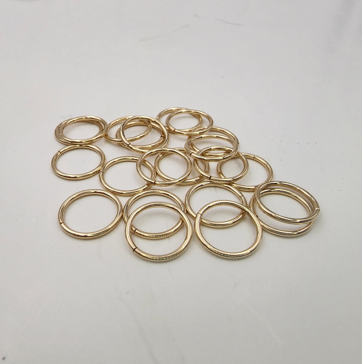 14k Yellow Gold Seam Rings