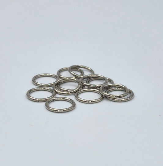 14k White Gold Seam Rings