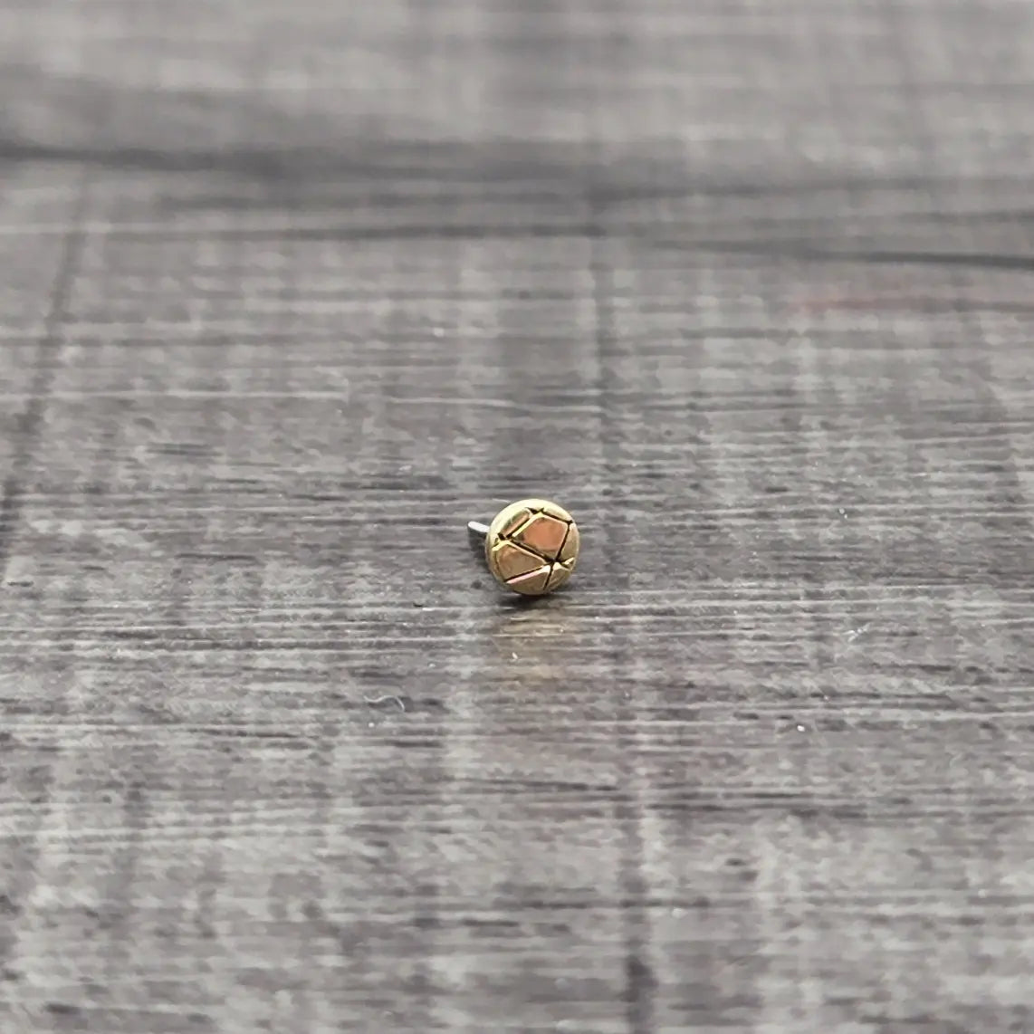 14k Gold Disk Threadless Ends